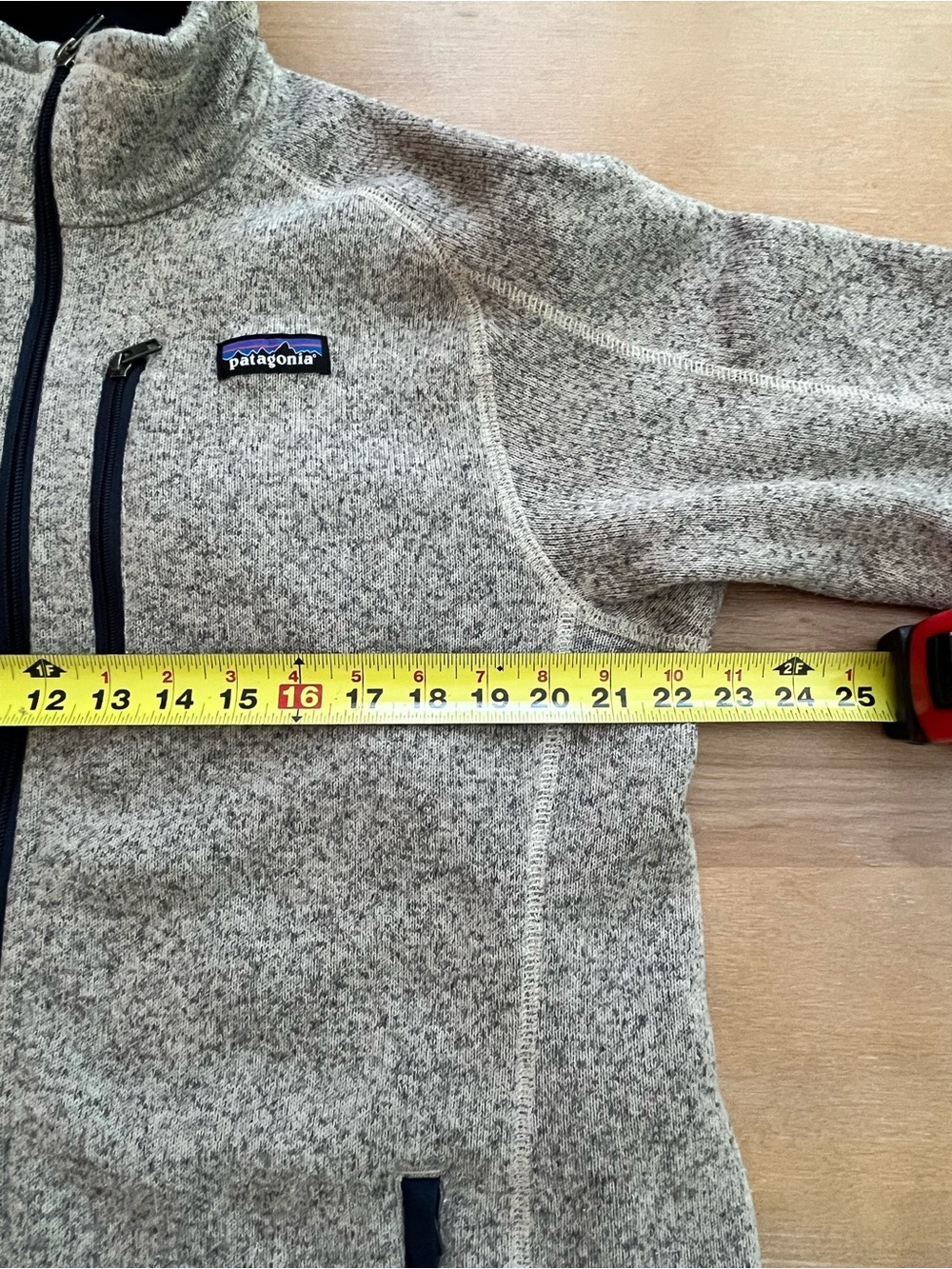 Patagonia Better Sweater Full Zip Jacket Men's L Large Stonewash Gray Navy Trim - Picture 5 of 10